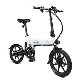 Ancheer Elektrofahrräder Ancheer FIIDO Faltbares Elektrofahrrad, 20 Zoll E-Bike für Erwachsene, Klapprad mit Lithium-Ionen-Batterie, Faltrad mit Shimano 6-Gang (Weiß)
