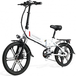 Antrect Fahrräder Antrect E-Bike Upgrade Elektrofahrrad Klappbar 20 Zoll, 48V 10.4AH 350W Lithiumbatterie, Shimano 7 Gang Schalthebel mit Handyhalter, Faltrad Elektrofahrrad für Erwachsene
