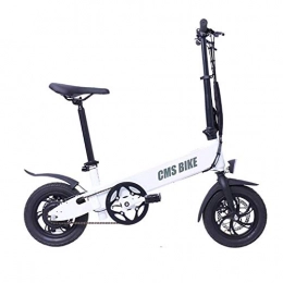 Art Jian Fahrräder Art Jian 12-Zoll-Aluminium-Legierung Folding Elektro-Fahrrad, 5 Speed ​​Booster Doppelscheibenbremse Erwachsene Ultra Light Lithium-Batterie-Spielraum Elektro-Auto-Bike