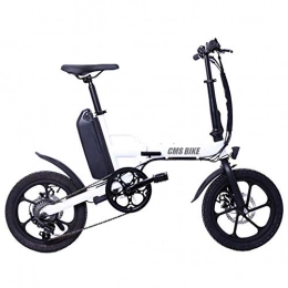 Art Jian Fahrräder Art Jian 16 Zoll-Aluminiumlegierung mit Variabler Geschwindigkeit Folding Elektro-Fahrrad, Doppelscheibenbremse LED Highlight Licht Lithium-Batterie Electric Bikes