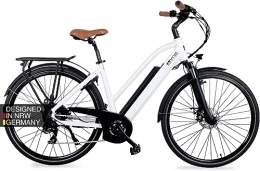 AsVIVA Fahrräder AsVIVA E-Bike 28" Trekkingrad B15-WB CityBike Tiefeinsteiger | 14, 0Ah Samsung Cell Akku mit bis zu 100 km Reichweite | 7 Gang Shimano Kettenschaltung | leistungsstarker 250W Hinterradmotor