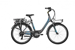 Atala Sport Elektrofahrräder Atala E-Run FS 400 26" 2019 City Bike Tg 45 Anthracite / Light Blue Matte Front Bafang 36V, 250W