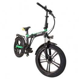 AUTOECHO Fahrräder AUTOECHO Zusammenklappbares Elektrofahrrad, elektrisches Snowbike-Fahrrad, tragbares Mountainbike, mit Lithium-Ionen-Batterie mit großer Kapazität (36 V, 250 W) und Fahrradrücksitz