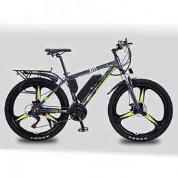 AZUOYI Fahrräder AZUOYI 26 Zoll E-Bike Elektrofahrrad mit 36V 13 Ah Lithium-Akku, Mountainbike Shimano 21-Gang 350W Motor Elektrisches Fahrrad, Gelb, 36V10AH