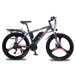 AZUOYI Fahrräder AZUOYI 26 Zoll E-Bike Elektrofahrrad mit 36V 13 Ah Lithium-Akku, Mountainbike Shimano 21-Gang 350W Motor Elektrisches Fahrrad, Grau, 36V10AH
