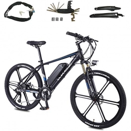 AZUOYI Fahrräder AZUOYI Elektrofahrrad 26 Zoll MTB E-Bike, Mountainbike Mit 350W, 36V 13Ah, Hochfestem Stoßdämpfung Und 27 Gang Gangschaltung, Schwarz, 10Ah35KM