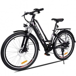 Beautytalk- 26 Zoll Elektrofahrrad E-Bike E-Mountainbike 35km/h Mountainbike Elektro Fahrrad mit Kapazitt Lithium-Akku,LED-Anzeige,250W Max. (4) (Schwarz)