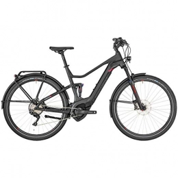 Bergamont Elektrofahrräder Bergamont E-Horizon FS Elite Pedelec Elektro Trekking Fahrrad grau / schwarz / rot 2019: Gre: 46cm (160-169cm)