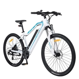 Bezior Fahrräder Bezior E-Bike M1 PRO mit 48V 12.5AH herausnehmbarer Lithium Akku bis zu 100km Lange Range Elektrofahrräder 27.5 Zoll Pedelec E-Citybike, Shimano 7-Gang (Weiß)