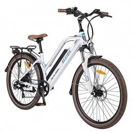 Bezior Fahrräder BEZIOR Elektrofahrrad 26" klappbares E-Citybike mit 48V 12.5Ah Lithium-Akku, 250W Heckmotor Hollandrad, E-Bike 25 km / h, Shimano-Übertragungssystem, Klettern: 35 °, Weiß