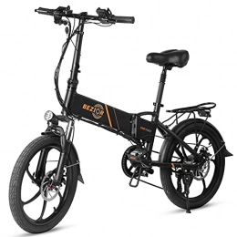 Bezior Fahrräder Bezior Elektrofahrrad E-Bike 350W 20 Zoll Folding Power Assist Elektrofahrrad Moped E-Bike 10.4AH Batterie 80km Reichweite für Pendler Wochenendeinkäufe