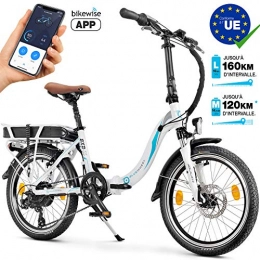 Bluewheel Electromobility Fahrräder Bluewheel 20 Zoll klappbares E-Bike 16Ah -Deutsche Qualitätsmarke- EU-konformes Pedelec inkl. App, 250W Motor, Lithium-Ionen-Akku, Elektro-Fahrrad BXB55, SHIMANO 7 Gang-Schaltung Alu-Rahmen E-Citybike