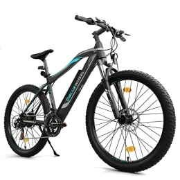 Bluewheel Electromobility Elektrofahrräder BLUEWHEEL E-Bike 27, 5“ & 29“ | EU-konform Offroad E-Mountainbike 21 Gänge & Hinterradmotor für 25 km / h bis zu 150 km |Fahrrad mit MTB Federgabel, App, LED Licht | BXB75