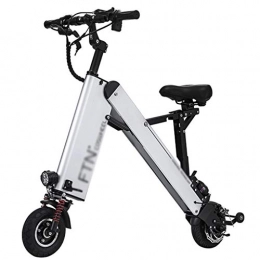 BNMZXNN Fahrräder BNMZXNN Kleines klappbares Elektroauto, ultraleichte tragbare Lithiumbatterie, klappbares Elektroauto für Erwachsene, Silver-7.5ah