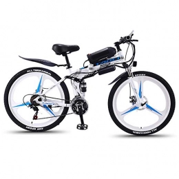 Breeze Elektrofahrräder BREEZE 26''E-Bike für Erwachsene Elektrisches Mountainbike mit LED-Scheinwerfer Und 36V 13AH Lithium-Ionen Batterie 350W Elektro Fahrrad für Männer Frauen, B Blue White