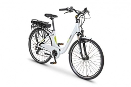 breluxx Elektrofahrräder breluxx® ecobike City L White 28" Damenfahrrad Urban City E-Bike Elektrofahrrad Pedelec 36V, 250W 10.4Ah, 7 Gang Shimano Kettenschaltung, weiß, Made in EU
