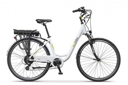 breluxx Elektrofahrräder breluxx® ecobike City L White 28" Damenfahrrad Urban City E-Bike Elektrofahrrad Pedelec 36V, 250W 10.4Ah, 7 Gang Shimano Kettenschaltung, weiß, Made in EU