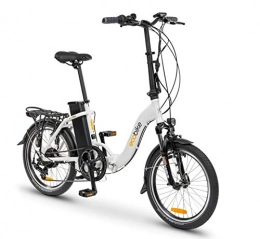 breluxx Elektrofahrräder breluxx® ecobike Faltrad Even White 20" Urban City E-Bike Elektrofahrrad Pedelec 36V (250W) 13Ah, 6 Gang Shimano Kettenschaltung, weiß, Made in EU
