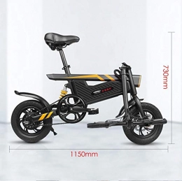 Brownrolly Elektrofahrräder Brownrolly Faltbares leichtes elektrisches Fahrrad aus Aluminiumlegierung, DREI Fahrmodi, geeignet fr Kurze und mittlere Sportstrecken