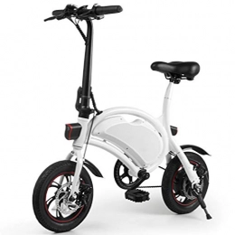 BTTHWR Fahrräder BTTHWR 350 W Elektrisches Klappfahrrad, 36 V leichtes E-Bike Mini-Elektrofahrrad, Klapprahmen Aluminiumlegierung Klappbares E-Bike mit herausnehmbarer Lithium-Ionen-Batterie, Weiß