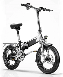 CASTOR Fahrräder CASTOR Elektrofahrräder Elektrisches Fahrrad, Folding Weiche Schwanz Erwachsene Fahrrad, 36V400W / 10AH Lithiumbatterie, Mobiltelefon USB-Lade- / Front- und Heck-LED-Lichter, City-Fahrrad