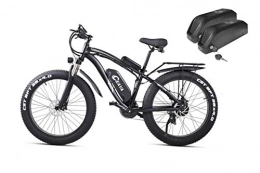 Ceaya Electric Bike 48V 26"* 4,0 Fat Tire E-Bike LCD-Display Shimano 21 Geschwindigkeit (2Akku) (Blau(2Akku))