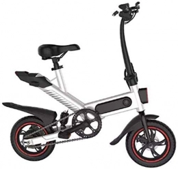 CEXTT Elektrofahrräder CEXTT Smart E 36V 7, 5Ah 350W Aluminium Fahrrad-Hinterachse Mini Faltbare elektrisches Fahrrad 14 DREI Farben (Color : White 12 Inch)