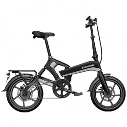 CHEER.COM Elektrofahrräder CHEER.COM Faltbares E-Bike 16-Zoll-Rad Mountain Lightweight Ebike 48-V-Lithiumbatterie Elektrisches E-Bike-Motorrad Aus Aluminiumlegierung Tragbar Wasserdicht Für Erwachsene, Black