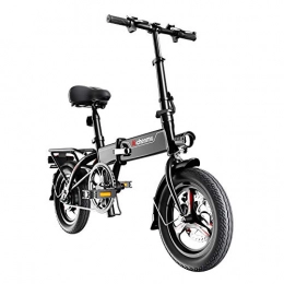 CHEZI Elektrofahrräder CHEZI Elektrisches Fahrrad, das tragbares kleines Rollerlithiumbatterieauto des elektrischen Fahrrades faltet, Erwachsene Mnner und Frauen Fahren Rad