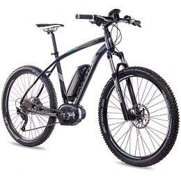 CHRISSON Fahrräder CHRISSON 27, 5 Zoll Pedelec E-Bike E-Mountainbike E-Mounter 3.0 mit 10G DEORE XT Bosch PLINE CX und Powerpack500 schwarz matt 44cm