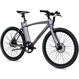CHRISSON Elektrofahrräder CHRISSON 28 Zoll E-Bike City Bike eOCTANT grau matt - Elektrofahrrad Urban Bike mit Aikema Hinterrad -Nabenmotor 250W, 36V, 40 Nm, Pedelec für Damen und Herren, praktisches E-City Bike