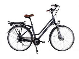 CILO Lago Comfort E-Bike Citybike Elektrofahrrad Pedelec Damen 28" 46 cm Anthrazit Modell 2019