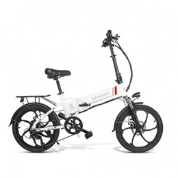 CIOLER Elektrofahrräder CIOLER E-Bike, zusammenklappbar, 20 Zoll, E-Mountain 2019 mit abnehmbaren Lithium-Ionen-Akkus 350 W, 48 V, 8 Ah, hohe Schlagfestigkeit und 7 Geschwindigkeitsstufen, Uni, 5227