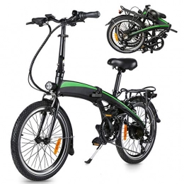 CM67 Elektrofahrräder City E-Bike Herren Elektrofahrrad 350W Elektrofaltbares Elektrofahrrad Klappbares Sportfahrrad mit 3 Fahrmodi Geeignet für Kurztrips