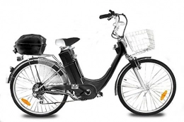 Nitro Motors Elektrofahrräder City Fahrrad Elektro Fahrrad E-Bike 36V Elektroantrieb 250W E-GO!City-1 26" Schwarz