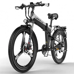 COKECO Fahrräder COKECO Zusammenklappbares Elektrofahrrad, 26 Zoll 400 W Hochgeschwindigkeitsmotor Elektrofahrrad Für Erwachsene Männer Und Frauen 48v12.8Ah Lithiumbatterie Offroad-Elektroroller