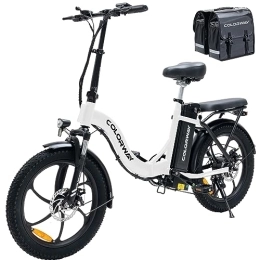 COLORWAY Fahrräder COLORWAY E-Bike Elektrofahrrad 20 Zoll x 3 Fat Tire Faltrad, 250 W / 36 V / 15 Ah Akku, Variable Geschwindigkeit, Elektrofahrrad, Citybike für Männer und Frauen, für Erwachsene