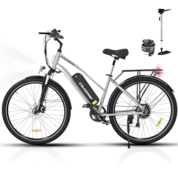 COLORWAY Fahrräder COLORWAY Elektrofahrrad für Erwachsene, 28 Zoll E Bike mit großem Reifen, 250W Motor, Elektrofahrräder, 7 Gänge, 36V / 15Ah Akku, 45–90 km, Reichweite bis zu 45-100Km, mit LCD-Display.