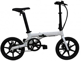 COUYY Elektrofahrräder COUYY Elektrische Fahrräder für Erwachsene mit Stoßdämpfer, Urban Commuter Folding Elektro-Bike für Sport im Freien Radfahren Training und Pendel, Weiß