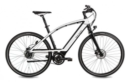 Cycle Electric Elektrofahrrad, E-Bike "MILOS", 36V 250W Mittelmotor, Shimano Nexus 8-Gang Nabenschaltung, Vollfederung, Zahnriemenantrieb, One Size, schwarz/wei