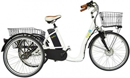 Cyclo2 Fahrräder Cyclo2 26 Zoll Elektro Dreirad Comfort26 3-Gang, Farbe:weiß, Batteriekapazität:36V Akku mit 10Ah (360 Wh)