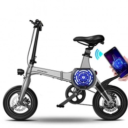 CYYC Fahrräder CYYC 14 Zoll Intelligent Faltbare Aluminiumlegierung Elektrofahrrad Moped Lithiumbatterie 36V 10Ah 400W-Silber