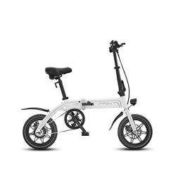 CYYC Fahrräder CYYC 14 Zoll Kleine Aluminiumlegierung Faltbar Elektrofahrrad Moped 36V 6Ah 250W-Weiß