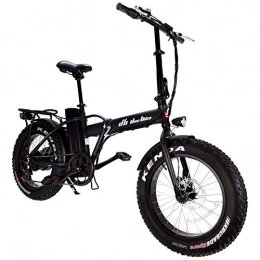 DAS.BIKE Elektro Fat Bike 20" Ebike Pedelec 7-Gang Shimanoschaltung mit Breiten Reifen (Metallic Schwarz)