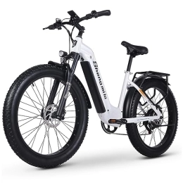 Kinsella Fahrräder Das MX06 Fat Tyre Elektrofahrrad ist mit einem leistungsstarken Bafang 48V Heckmotor, einer Energiekapazität von 48V / 17, 5AH 840WH-Akku, hydraulischen Scheibenbremsen vorne und hinten und
