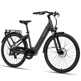 DERUIZ Elektrofahrräder DERUIZ City-Fahrrad, Quartz 28 Zoll Pedelec mit 48v644wh Lithium-Ionen-Akku, up to120km, mit BAFANG 250W Hinterradmotor Trekking E-Bike mit LCD Display, Smart App