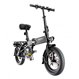 Dpliu-HW Fahrräder Dpliu-HW Elektrofahrrder Elektrisches Fahrrad, das tragbares kleines Rollerlithiumbatterieauto des elektrischen Fahrrades faltet, Erwachsene Mnner und Frauen Fahren Rad (Color : A)