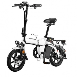 Dpliu-HW Fahrräder Dpliu-HW Elektrofahrrder Elektroauto Falten Elektro-Fahrrad Lithium-Batterie Auto Kleine Mini-Roller Tragbare Generation Fahren Auto Fahrrad (Color : White)