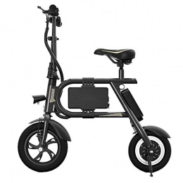Dpliu-HW Fahrräder Dpliu-HW Elektrofahrrder Faltauto Micro Elektroauto Mini Light Adult Schwarz 25 Km Akkulaufzeit (Color : Black)