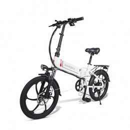 DREAMVAN Fahrräder DREAMVAN Elektrofahrrad 20"faltbares elektrisches Mountainbike 350W 22MPH Elektrofahrrad mit 7-Gang, 3 Arbeitsmodi und herausnehmbarer 48V / 10.4AH Lithium-Ionen-Batterie (Weiß)